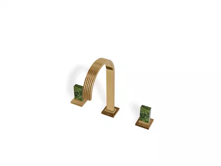 Kea 3 Delikli Lavabo Bataryası Mermer Handle